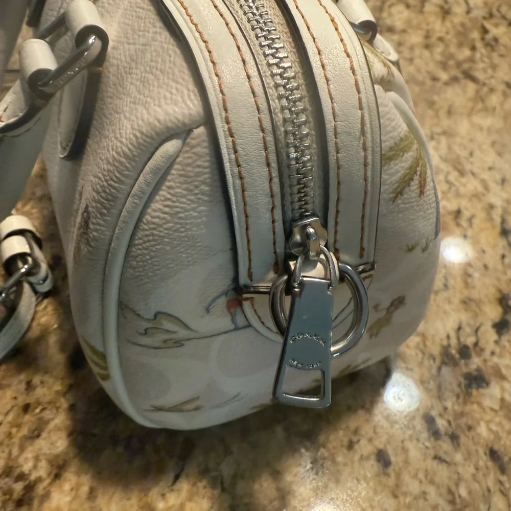 Coach Mini Rowan Satchel/Crossbody with wallet in Hula Print - Picture 9 of 14